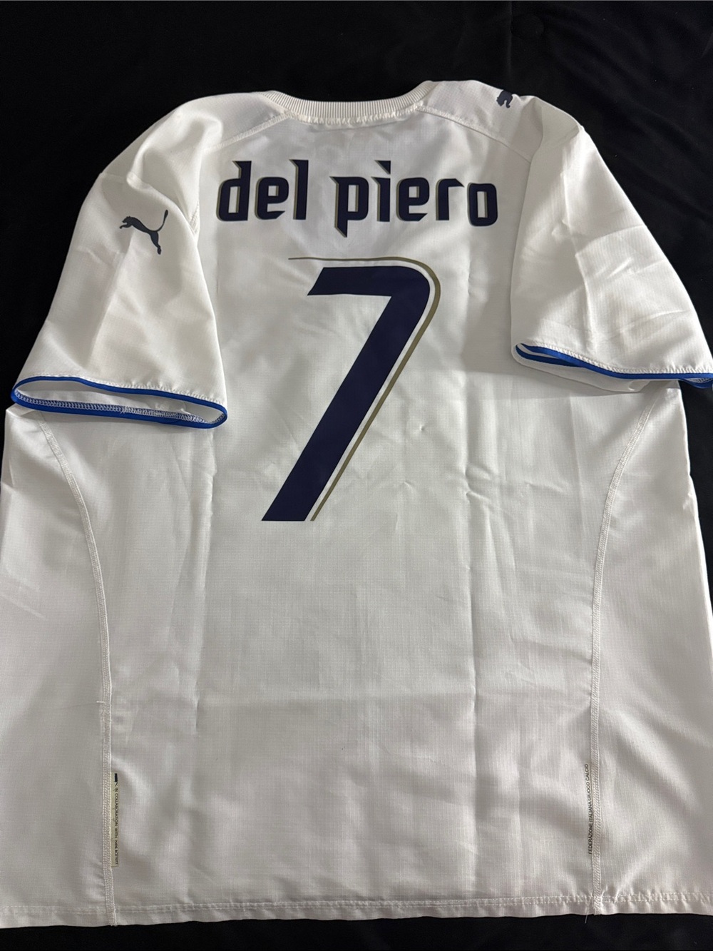 VINTAGE Italy 🇮🇹 #7 Alessandro Del Piero 2006 FIFA World Cup Puma away Jersey